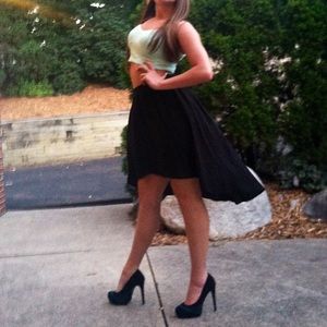 Black High Low Skirt🖤